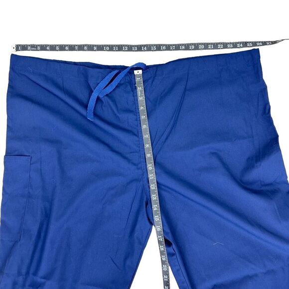 NWT White Swan Fundamentals Blue Scrub Pants Size 2X Drawstring Unisex Nursing - Picture 7 of 10